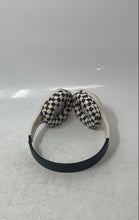 Load image into Gallery viewer, Unbranded WOE26 White Black Checkered Ear-Cup Over-the-Ear Headphones Not Tested
