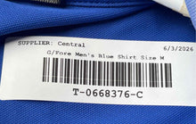 Load image into Gallery viewer, G/Fore Mens Blue Spread Collar Short Sleeve Polo Shirt Size Medium
