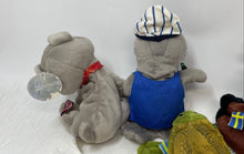 Load image into Gallery viewer, Vintage Set Of 5 Coca Cola Plush Animal Collectibles Seal Turtle Moose Elephant
