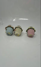 Load image into Gallery viewer, Set Of 3 Pcs Precious Moments Multicolor Girl In A Basket Miniature Snow Globes
