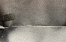 Load image into Gallery viewer, Christian Dior Parfums Womens Black Faux Patent Leather Makeup Clutch Bag Worn
