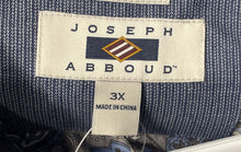 Load image into Gallery viewer, Joseph Abboud Mens Blue Pinstripe Classic Fit Two-Button Blazer Size 3X With Tag
