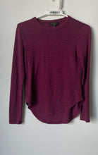 Load image into Gallery viewer, Banana Republic Womens Wine Luxespun Long Sleeve Pullover Sweater Size XXSP
