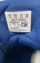 Load image into Gallery viewer, Puma Unisex Kids Rebound Layup Black White Blue Leather Sneaker Shoes Size 1C
