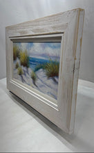 Load image into Gallery viewer, Square Framed Coastal Dune Ocean Beach Grass Landscape Wall Hanging Oil Painting

