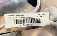 Load image into Gallery viewer, Calvin Klein Womens Multicolor Floral Printed Sleeveless A-Line Dress Size 8

