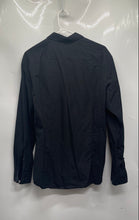 Load image into Gallery viewer, Hugo Boss Mens Black Long Sleeve Collared Casual Slim Fit Button-Up Shirt Size L

