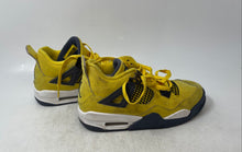 Load image into Gallery viewer, Nike Kids Air Jordan 4 Retro 408452-700 Yellow Lace-Up Running Shoes Size 4.5Y
