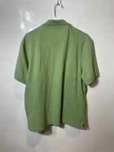 Load image into Gallery viewer, Club Room Mens Green Geometric Print Short Sleeve Regular Fit Polo Shirt Size L
