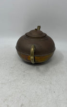 Load image into Gallery viewer, Vintage Copper Brass Brown Serving Tableware Side Handle Teapot With Lid
