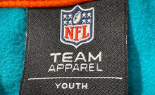 Load image into Gallery viewer, NFL Team Apparel Unisex Kids Aqua Miami Dolphins Long Sleeve Pullover Hoodie XL
