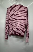 Load image into Gallery viewer, Calvin Klein Womens Maroon Tie Dye Printed Mock Neck Pullover Sweatshirt Size M
