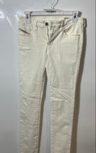 Load image into Gallery viewer, Diesel Womens White Skinzee Pockets Stretch Super Slim Skinny Jeans Size W28XL32
