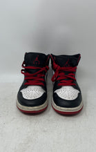 Load image into Gallery viewer, Nike Kids Air Jordan 1 Mid DQ8423-106 White Black Red Sneaker Shoes Size 4Y
