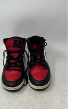 Load image into Gallery viewer, Nike Kids Air Jordan 1 Mid 554725-079 Red White Black Sneaker Shoes Size 6Y
