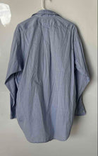 Load image into Gallery viewer, Ralph Lauren Mens Blue Yarmouth Long Sleeve Collared Dress Shirt Size 16.5 34/35
