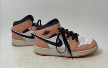 Load image into Gallery viewer, Nike Kids Air Jordan 1 Mid 555112-603 Blush Black White Sneaker Shoes Size 5Y
