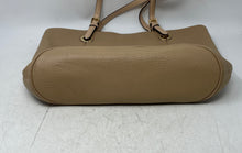 Load image into Gallery viewer, Michael Kors Womens Beige Leather Inner Pocket Double Handle Tote Handbag
