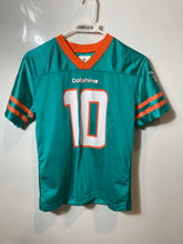 Load image into Gallery viewer, NFL Kids Blue Miami Dolphins Tyreek Hill #10 Football Jersey Size L 12/14
