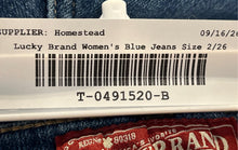 Load image into Gallery viewer, Lucky Brand Womens Blue Medium Wash Denim Straight Leg Jeans Size 2/26

