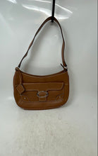 Load image into Gallery viewer, Anne Klein Womens Brown Faux Leather Charm Inner Pocket Medium Shoulder Bag
