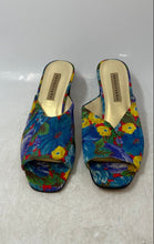 Load image into Gallery viewer, Apostrophe Womens Emily Multicolor Floral Open Toe Slip-On Mule Heels Size 9M
