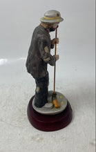 Load image into Gallery viewer, Flambro Porcelain Emmett Kelly 10 Years Of Collecting Sweeping Clown Figurine
