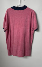 Load image into Gallery viewer, Oscar De La Renta Mens Blue Pink Printed Cotton Classic Fit Polo Shirt Size L
