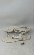 Load image into Gallery viewer, Coach Womens Piccadilly A6307 White Open Toe Flat Thong Sandals Size 9B
