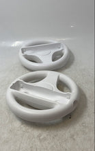 Load image into Gallery viewer, Lot Of 2 Pcs Nintendo Wii RVL-024 White Gaming Steering Wheel Controller
