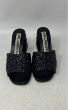 Load image into Gallery viewer, Karl Lagerfeld Womens Shai Black Leather Studded Slide Sandals Size 6.5M

