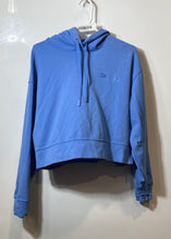 Load image into Gallery viewer, Lacoste Womens Blue Long Sleeve Loose-Fit Drawstring Pullover Hoodie Size 40

