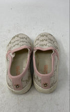 Load image into Gallery viewer, Michael Kors Kids Beige Logo Print Round Toe Slip-On Sneaker Shoes Size 5
