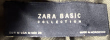 Load image into Gallery viewer, Zara Basic Collection Womens Green Embroidered Military Jacket Size Medium
