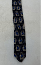 Load image into Gallery viewer, Louis Roth Mens Multicolor Geometric Print Adjustable Formal Pointed Tie
