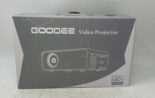 Load image into Gallery viewer, Goodee Model W80 White Video Projector With Accessories In Box Untested
