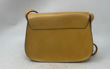 Load image into Gallery viewer, RR Womens Tan Leather Inner Pocket Adjustable Strap Crossbody Bag Made In Italy

