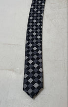 Load image into Gallery viewer, Pierre Cardin Mens Gray Argyle Pattern Adjustable Formal Designer Tie
