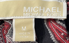 Load image into Gallery viewer, Michael Kors Womens Multicolor Printed Long Sleeve Mini Dress Size Medium
