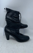Load image into Gallery viewer, Indigo By Clarks Womens Black Leather Round Toe Block Heel Ankle Boots Size 8.5M
