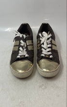 Load image into Gallery viewer, Michael Kors Womens Brown Gold Signature Print Sneaker Shoes Size 7M
