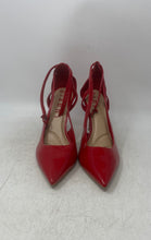 Load image into Gallery viewer, Gianni Bini Womens Red Pointed Toe High Stiletto Ankle Strap Heels Size 10M
