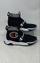 Load image into Gallery viewer, Champion Kids Rally Pro Black White Pull-On Sneaker Shoes Size 3.5
