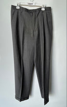 Load image into Gallery viewer, Kirkland Mens Gray Pleated Front Straight Leg Cuffed Hem Dress Pants Size 33x32

