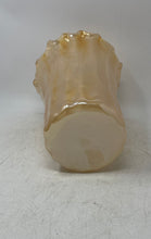 Load image into Gallery viewer, Murano Gold Peach Glass Home Decorative Swirl Pattern Flower Vase Collectible
