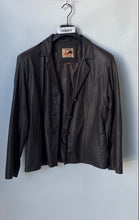 Load image into Gallery viewer, Creaciones Apolo S.R.L. Womens Brown Leather Button Front Jacket Size 4XL
