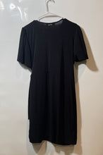 Load image into Gallery viewer, Michael Kors Womens Black Short Sleeve Surplice Neck Wrap Dress Size XL
