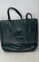 Load image into Gallery viewer, Antonio Melani Womens Green Leather Bottom Studs Double Handle Tote Handbag
