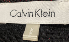 Load image into Gallery viewer, Calvin Klein Womens Burgundy White Mixed Media Layered Pullover Sweater Size M
