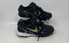 Load image into Gallery viewer, Nike Unisex Kids Expand Tech Black Leather Lace-Up Baseball Cleats Size 4.5 Y
